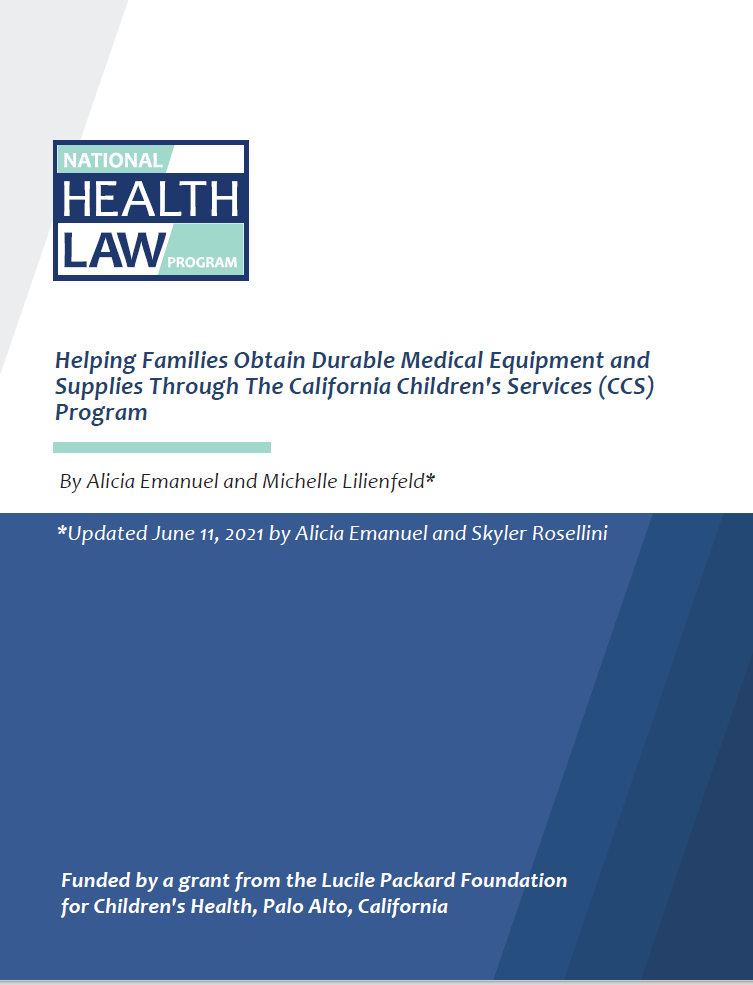 Helping Families Obtain Durable Medical Equipment and Supplies Through