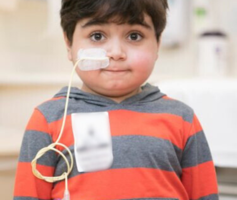 Pediatric patient looking at camera.