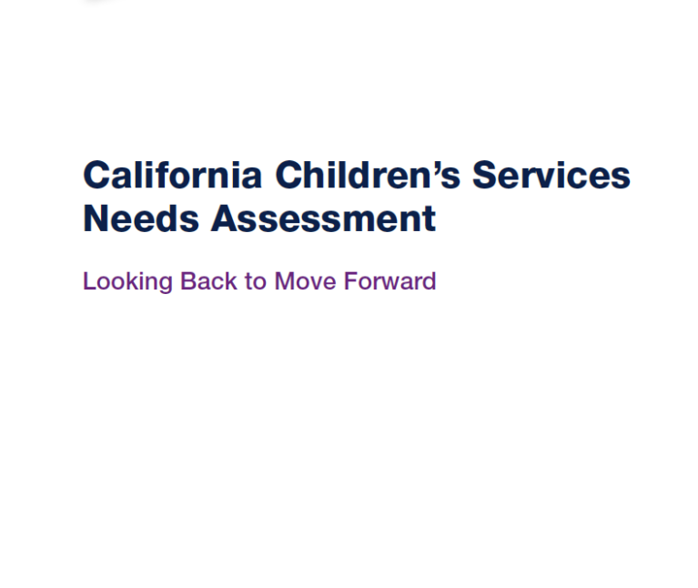 Cover of needs assessment