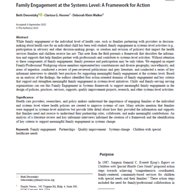 Cover of journal article