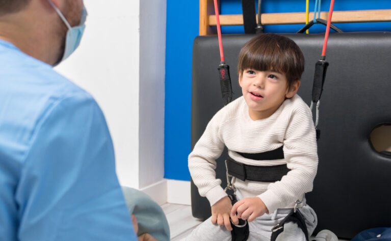 A young cerebral palsy patient