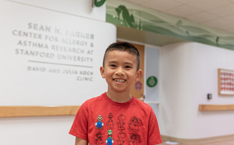 Young allergy patient