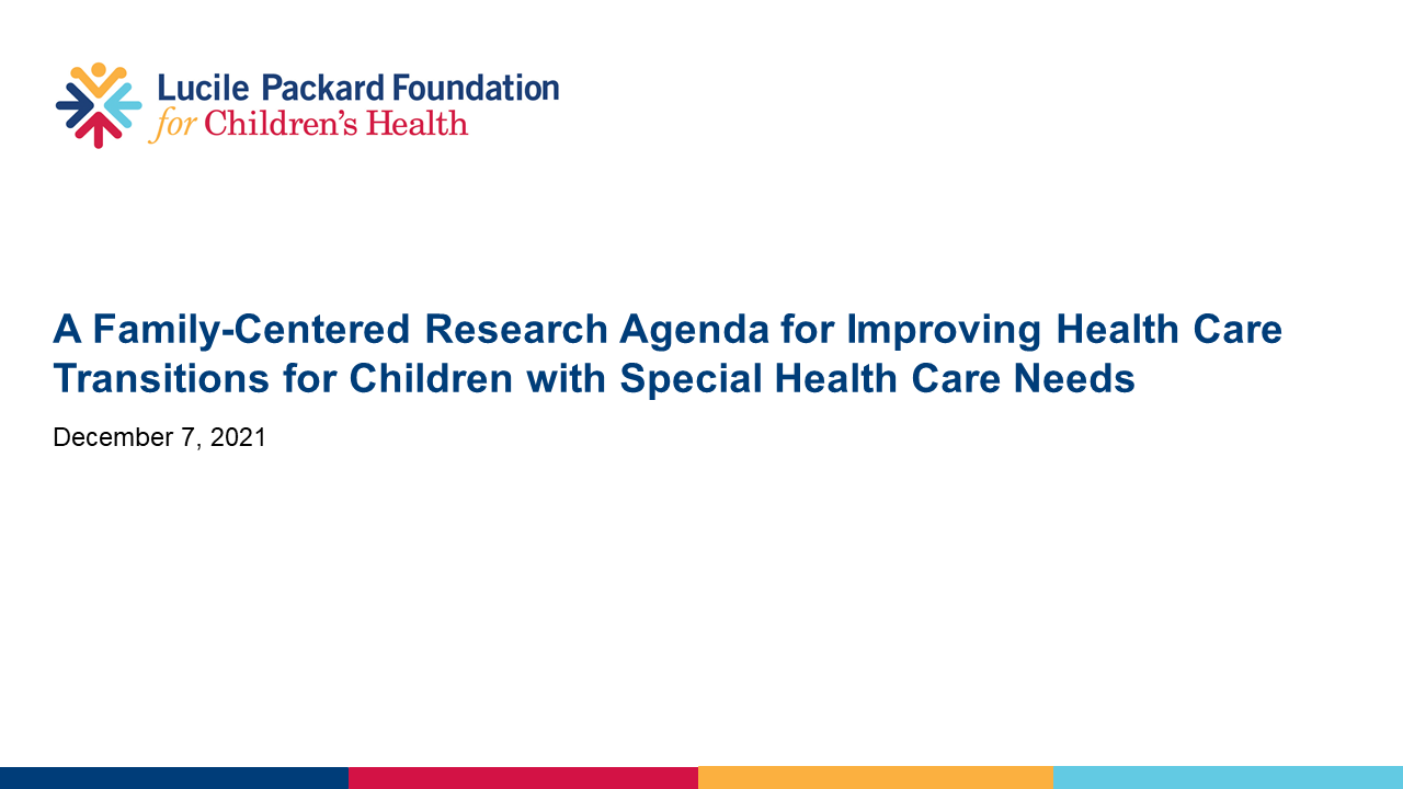 A Family-Centered Research Agenda for Improving Health Care Transitions ...
