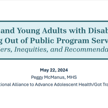 Screenshot of title slide of presentation