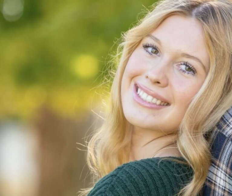 Former Packard Children's neurology patient smiling at the camera.