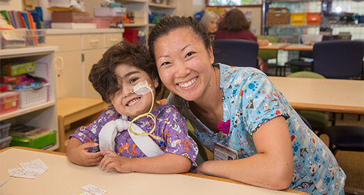 Pediatric patient with Nurse.