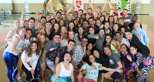 Stanford students posing for photo.