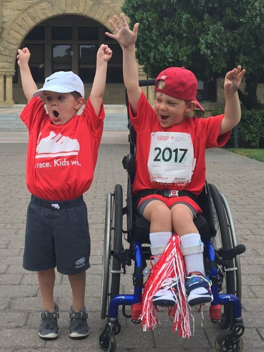 Two children at Summer Scamper.
