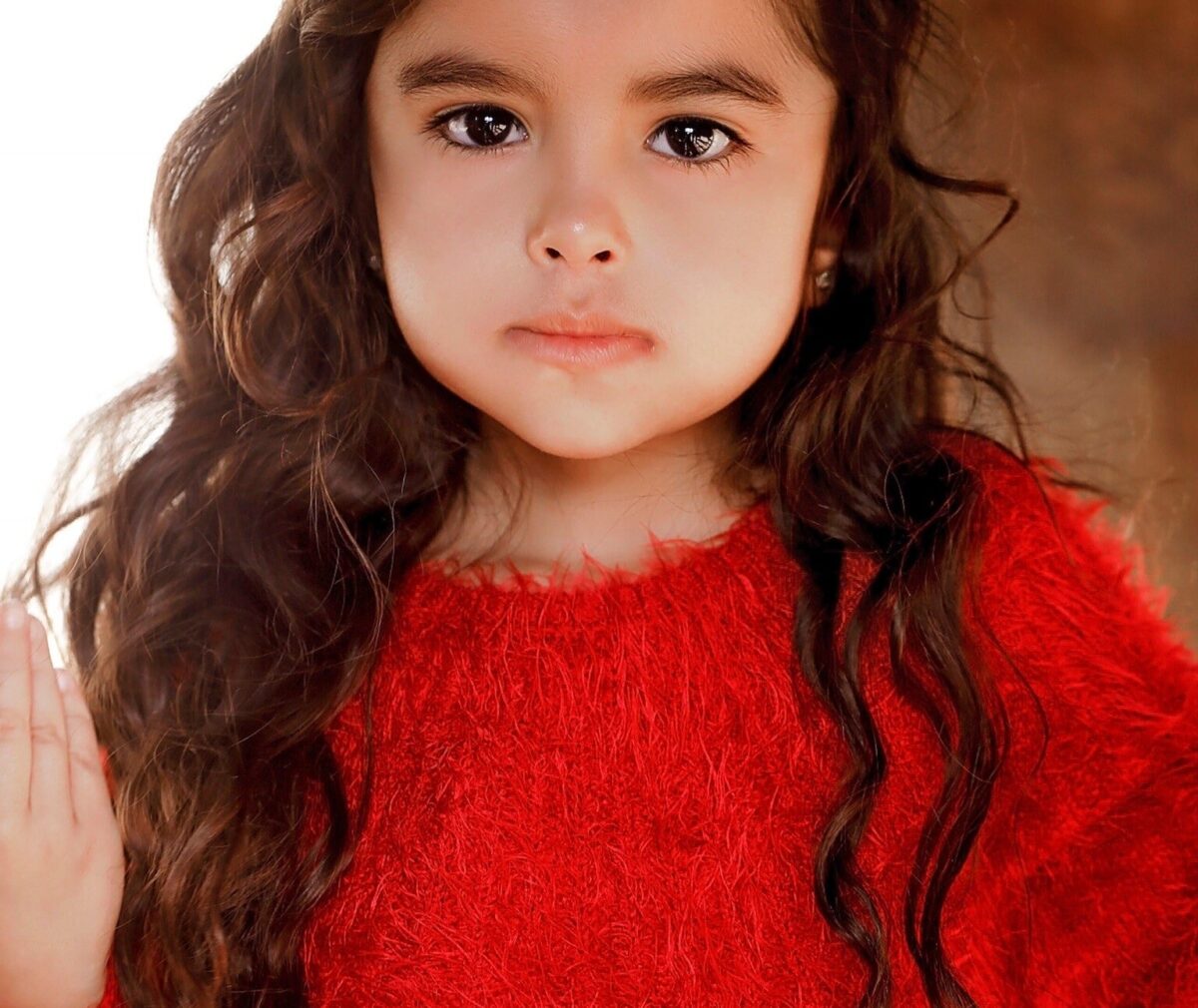 Child looking at camera.