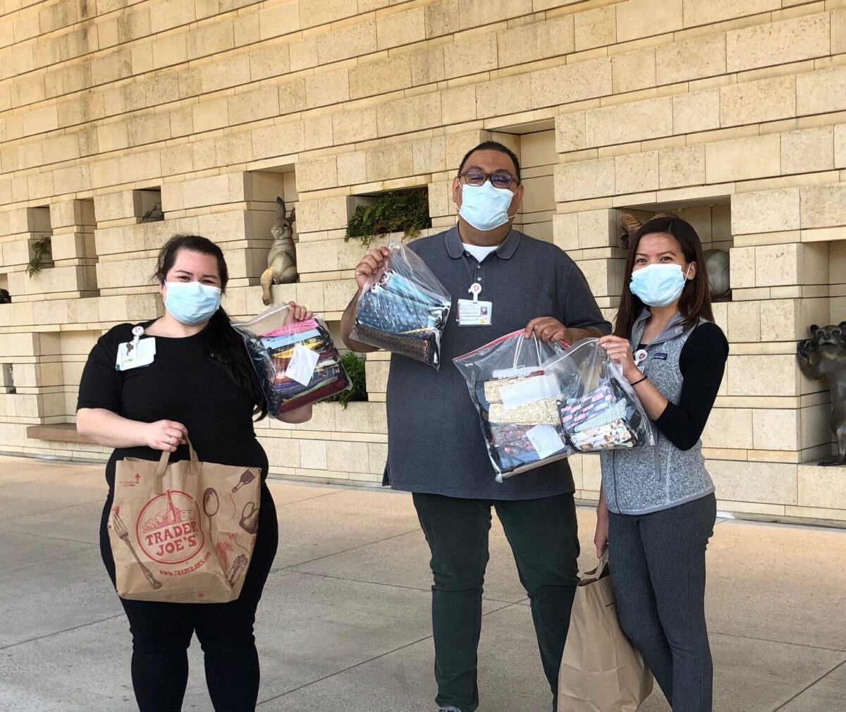 Making MasksVolunteers from the Auxiliaries’Hearts and Hands affiliatesewed more than 3,000 masksin nine weeks for hospital staffand families to use outside thehospital.