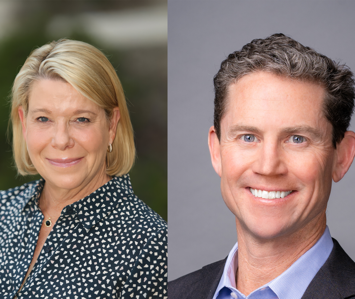 Headshots of Mindy Rogers and Bill Thompson
