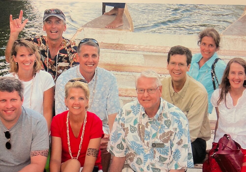 Some of the Wheatley family and their spouses with Jack Wheatley.