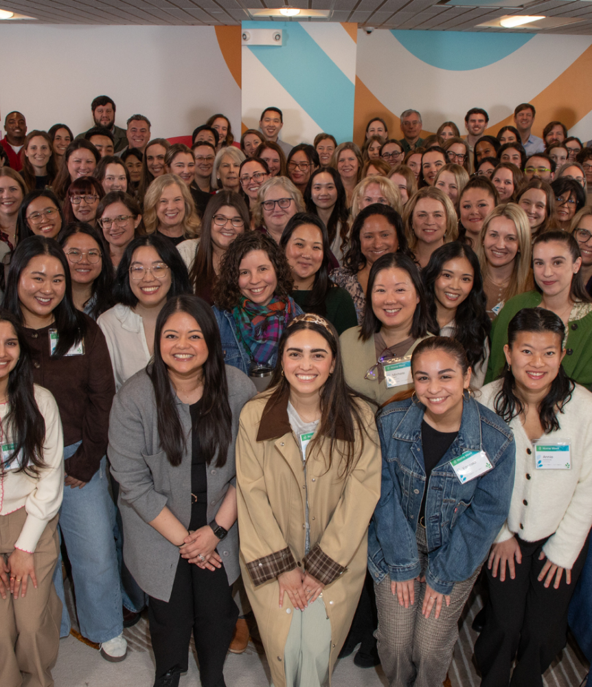 A group shot of the employees of the Lucile Packard Foundation for Childrens Health.