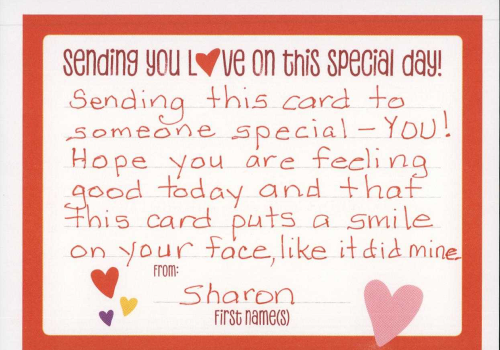 Valentines Mailer Response- Sharon