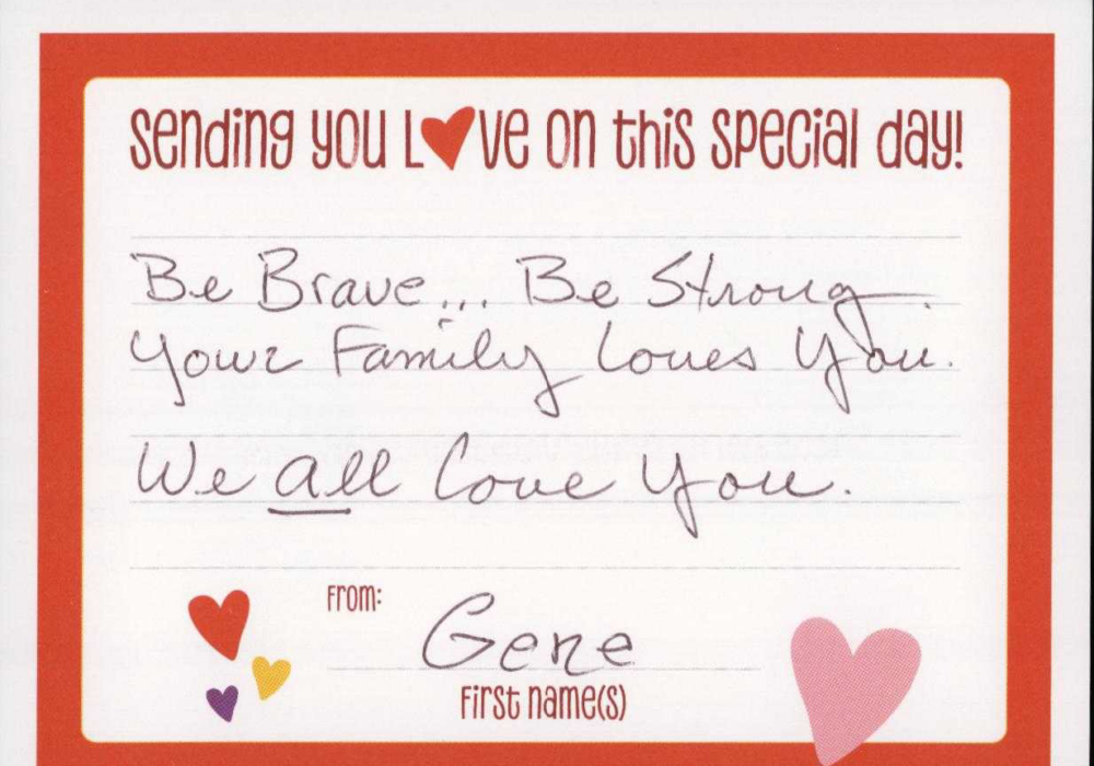 Valentines Mailer Response- Gene