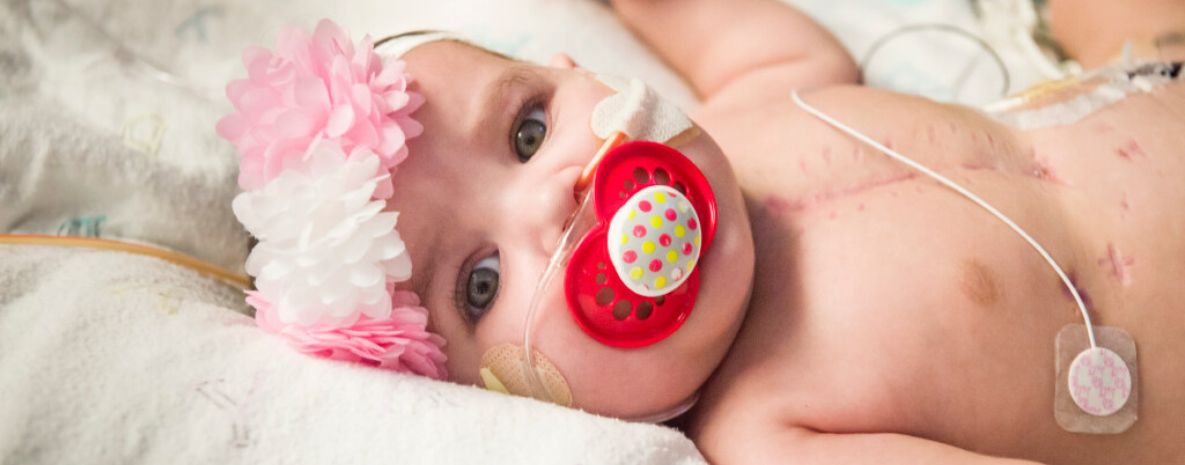 Baby with binky.