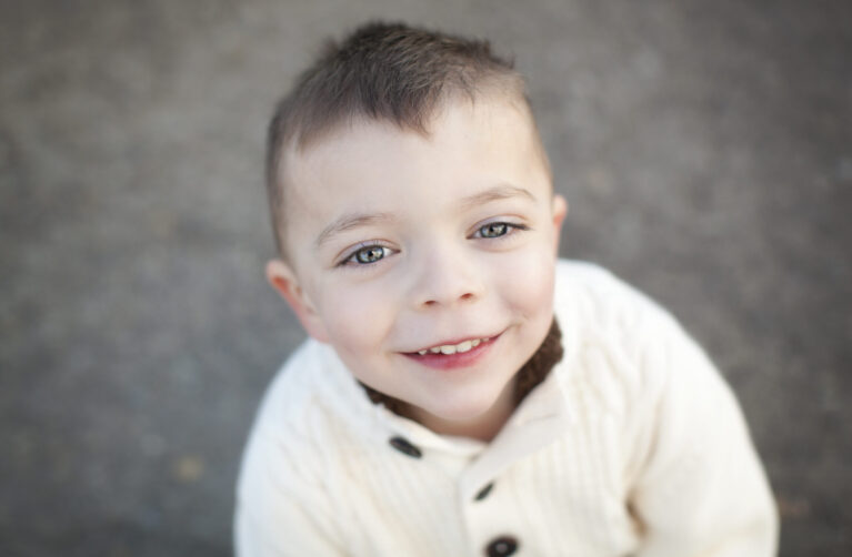 Young neurology patient smiling